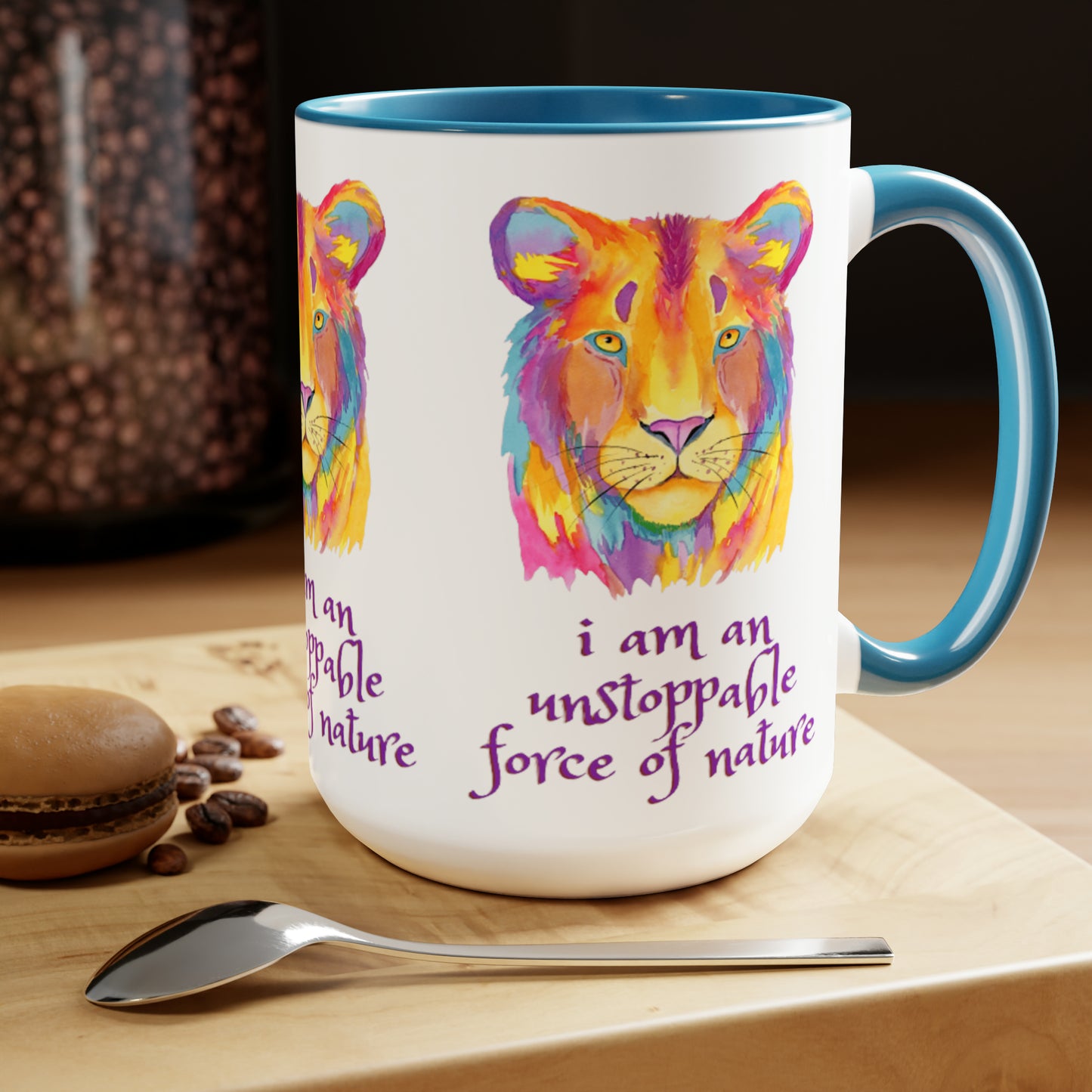 i am an unstoppable force of nature Two-Tone Mug