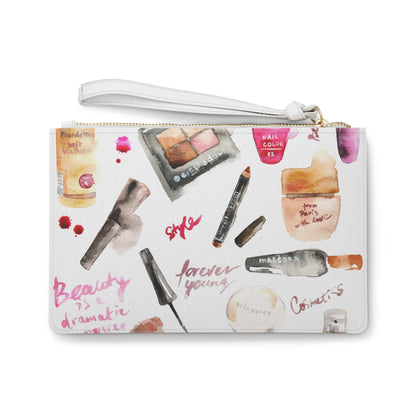 Makeup Design Vegan Leather Clutch Bag