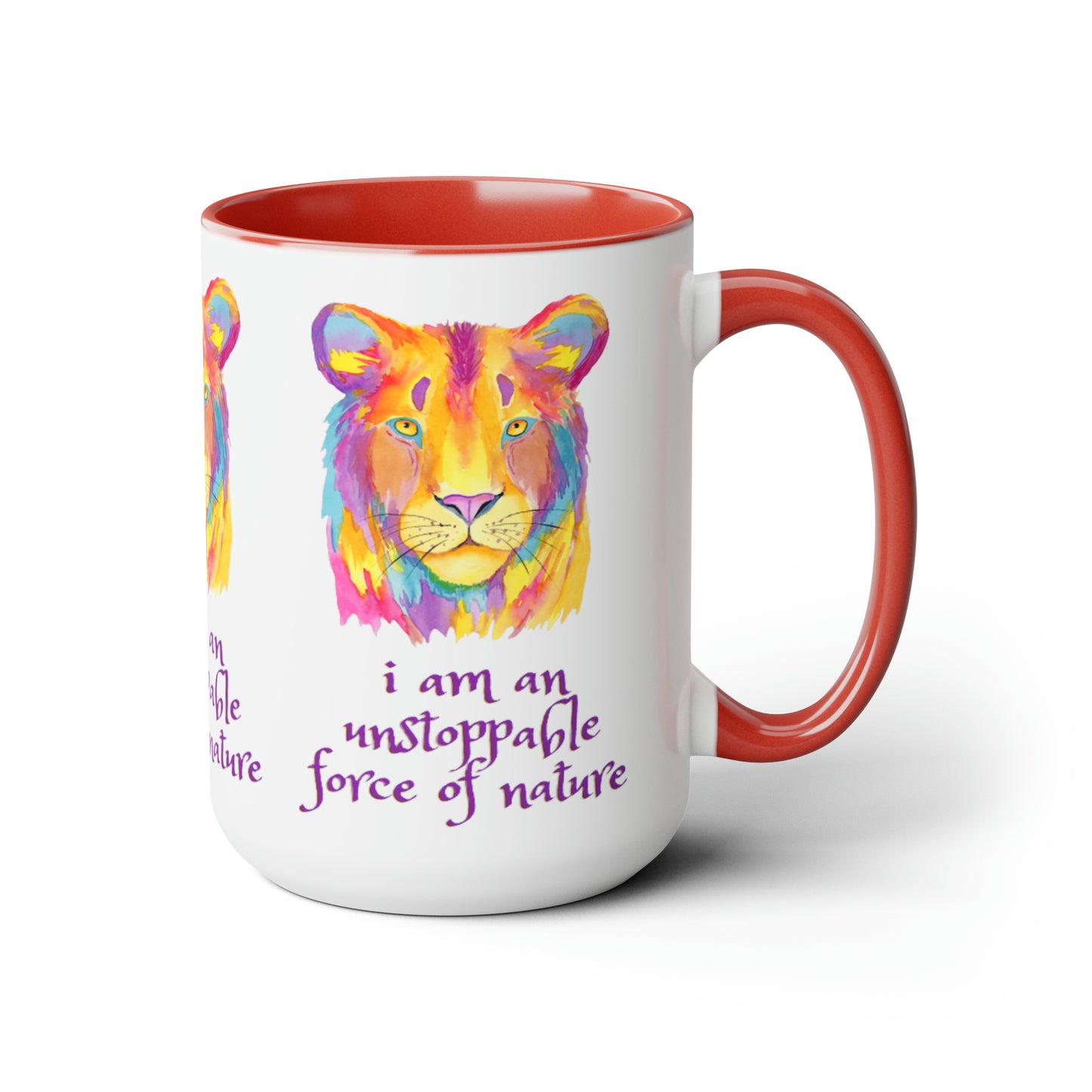 i am an unstoppable force of nature Two-Tone Mug