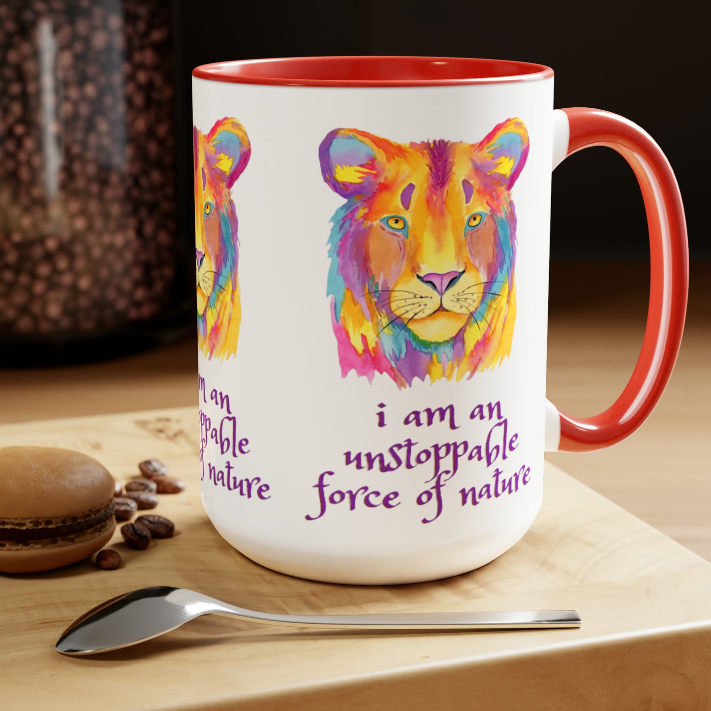 i am an unstoppable force of nature Two-Tone Mug