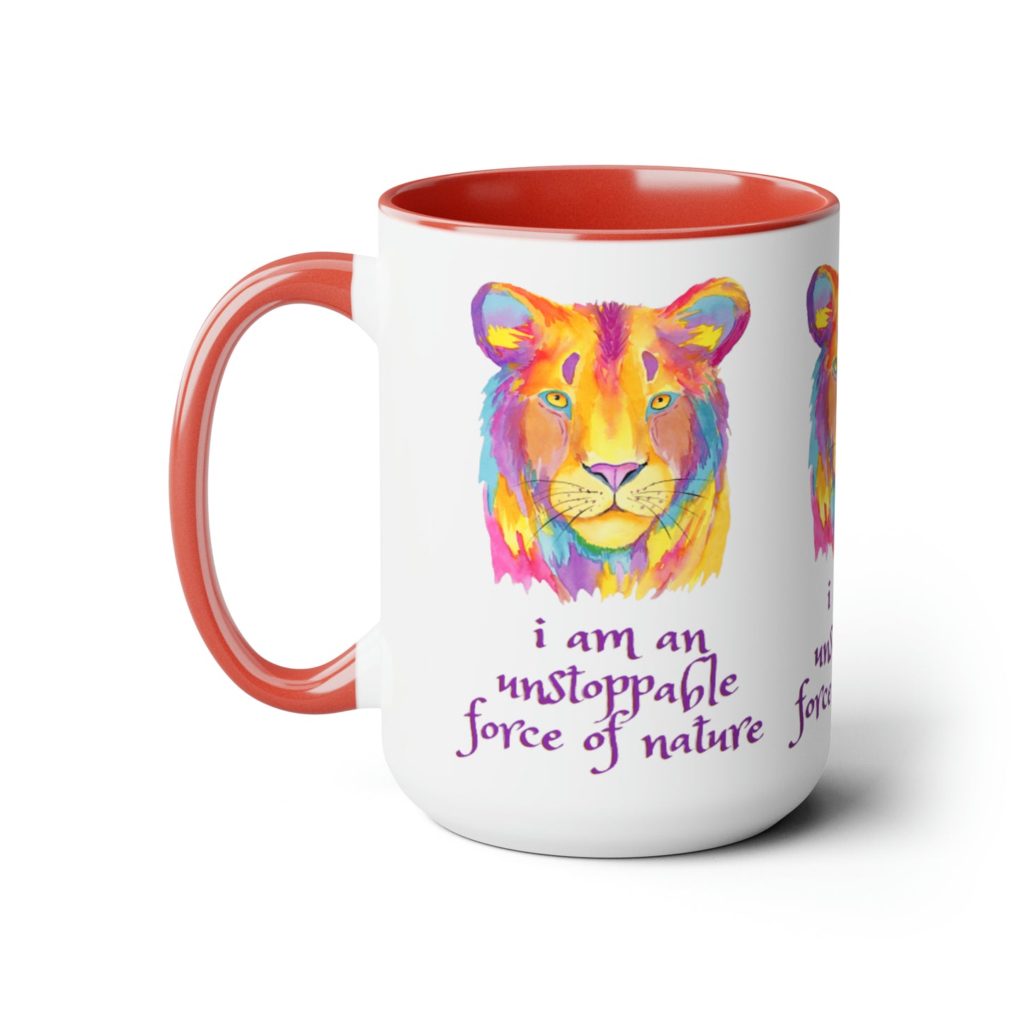 i am an unstoppable force of nature Two-Tone Mug